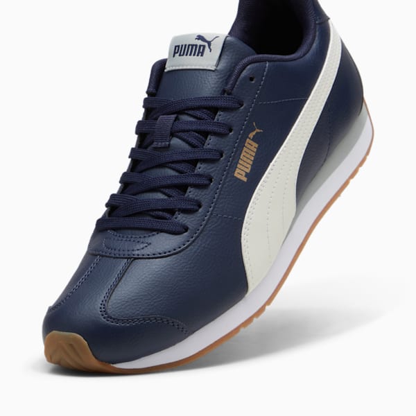 Sneakers Turin III, PUMA Navy-Vapor Gray-Cool Mid Gray-PUMA Gold, extralarge