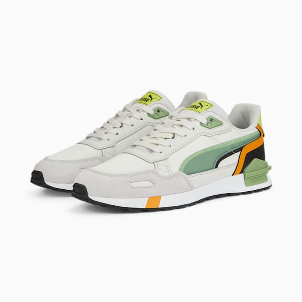 Graviton Tera Sneakers, Vaporous Gray-Dusty Green-Nimbus Cloud-Puma Black-Light Lime, extralarge