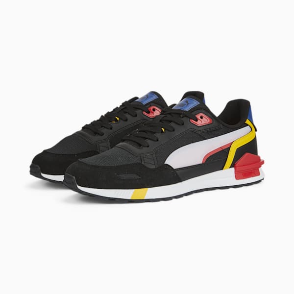Graviton Tera Sneakers, Puma Black-Puma White-High Risk Red-Limoges-Spectra Yellow, extralarge