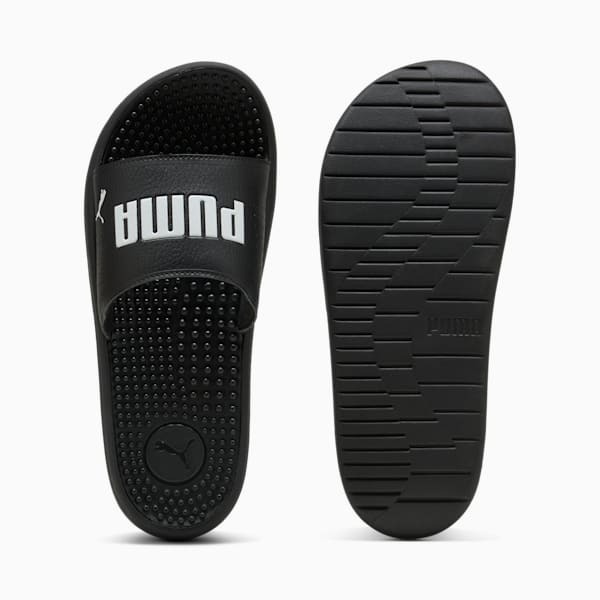 SOFTRIDE Massage Men's Slides, Puma Black-Puma White, extralarge-AUS