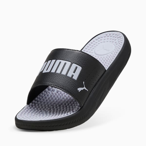 メンズ ソフトライド スライド マッサージ サンダル, PUMA Black-Cool Weather, extralarge-JPN