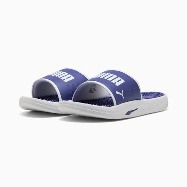 メンズ ソフトライド スライド マッサージ サンダル, Blue Crystal-PUMA White, extralarge-JPN