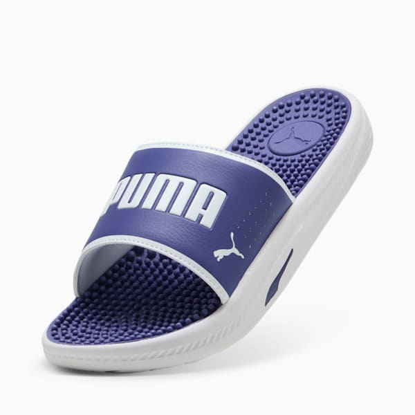 メンズ ソフトライド スライド マッサージ サンダル, Blue Crystal-PUMA White, extralarge-JPN