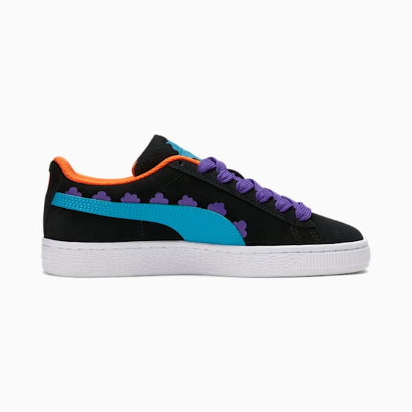 PUMA x RUGRATS Suede Sneakers JR, Puma Black-Caribbean Sea, extralarge