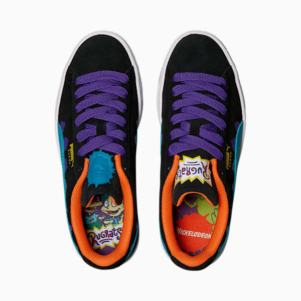 PUMA x RUGRATS Suede Sneakers JR, Puma Black-Caribbean Sea, extralarge