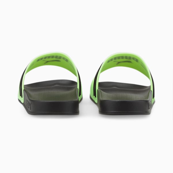 Leadcat 2.0 Neon Unisex Slides, Puma Black-Fizzy Lime, extralarge-IND