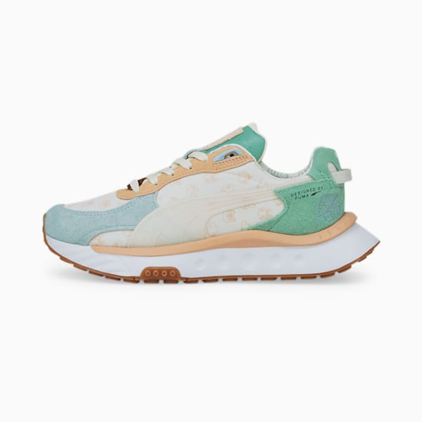 Tenis Adolescentes Wild Rider PUMA x Animal Crossing, Light Sky-Whisper White, extralarge