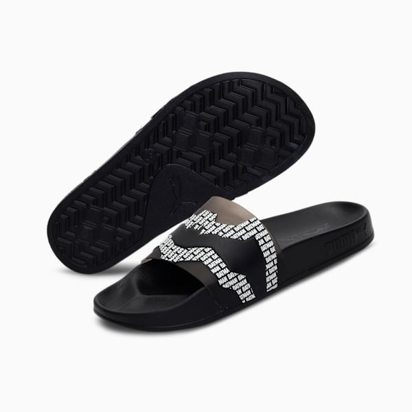 PUMA x Batman Leadcat 2.0 Kids Slides, Puma Black-Iron Gate-Fiery Red-Puma White, extralarge-IND