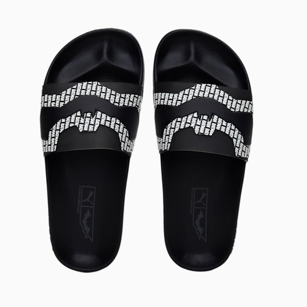 PUMA x Batman Leadcat 2.0 Kids Slides, Puma Black-Iron Gate-Fiery Red-Puma White, extralarge-IND