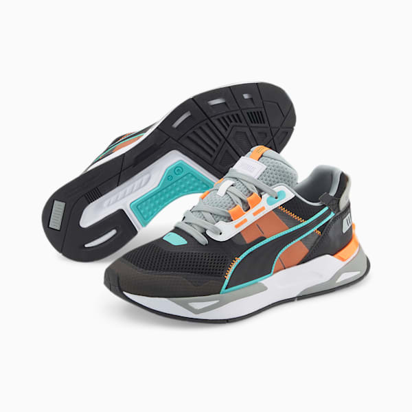 Mirage Sport Tech Men's Sneakers, Puma Black-Quarry-Elektro Aqua