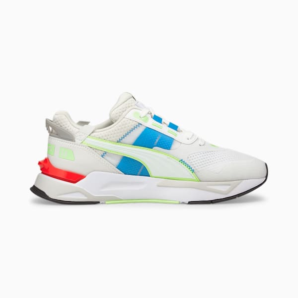 Mirage Sport Tech Trainers, Puma White-Nimbus Cloud-Fizzy Lime, extralarge-GBR