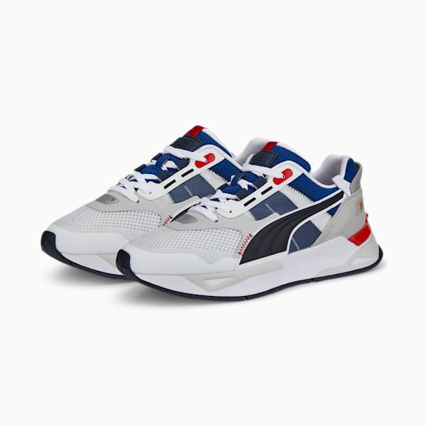 Mirage Sport Tech Sneakers, Puma White-Blazing Blue, extralarge-IND