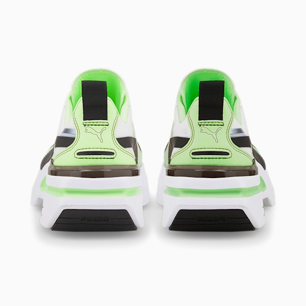 Kosmo Rider Women's Sneakers, Puma White-Fizzy Lime, extralarge-IND