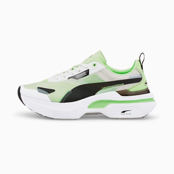 Kosmo Rider Women's Trainers, Puma White-Fizzy Lime