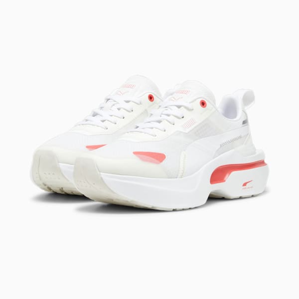 Kosmo Rider Women's Sneakers, Puma White-Electric Blush, extralarge-IND