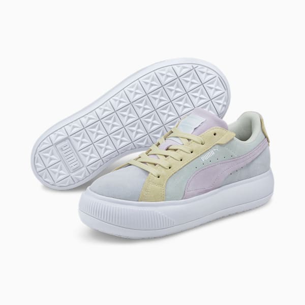 Suede Mayu Women's Sneakers, Ice Flow-Puma White-Nimbus Cloud, extralarge