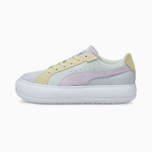 Purple suede puma shoes 2025