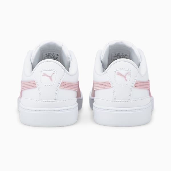 Vikky v3 Leather Women's Sneakers, Puma White-Chalk Pink-Puma White-Chalk Pink, extralarge