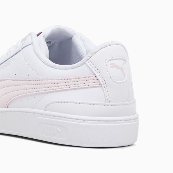 Vikky V3 Leather Women's Sneakers, PUMA White-Galaxy Pink, extralarge-IND
