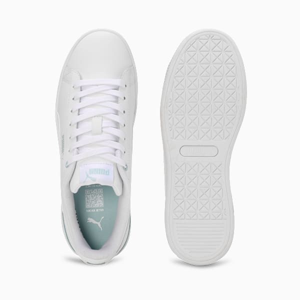 Vikky V3 Leather Women's Sneakers, PUMA White-Frosted Dew, extralarge-IND