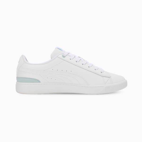 Vikky V3 Leather Women's Sneakers, PUMA White-Frosted Dew, extralarge-IND