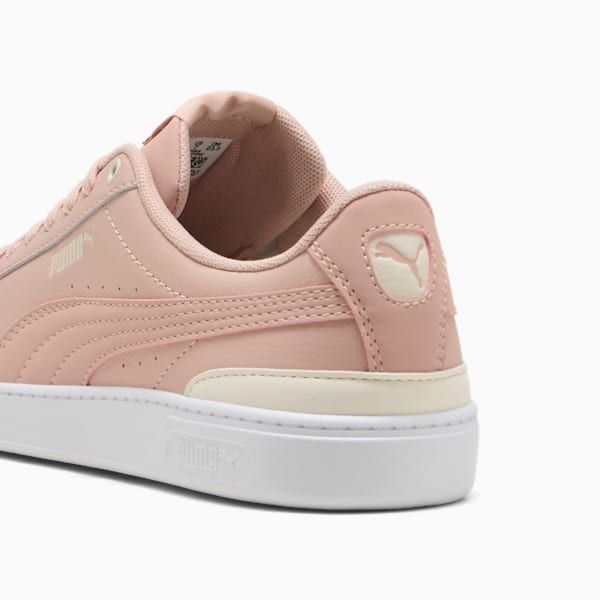 ウィメンズ ビッキー V3 レザー スニーカー, Rose Quartz-Frosted Ivory-PUMA White, extralarge-JPN