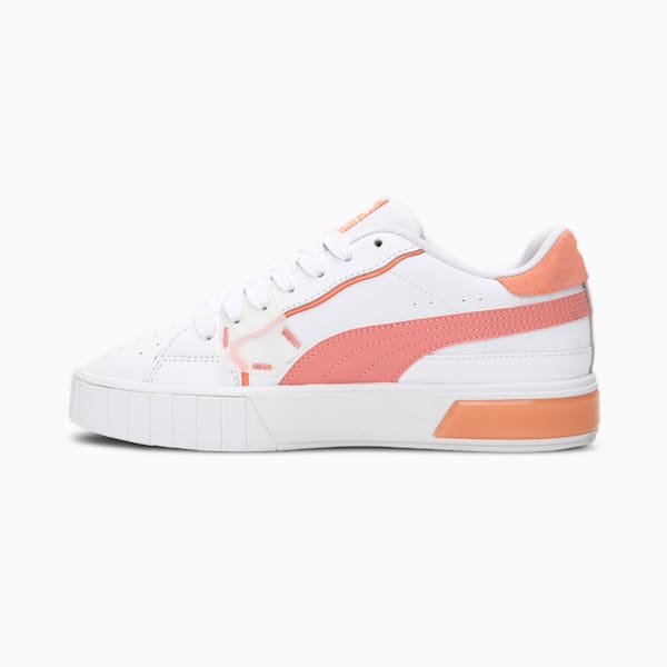 Cali Star Tech Women's Sneakers, Puma White-Peach Pink-Rosette, extralarge-IND