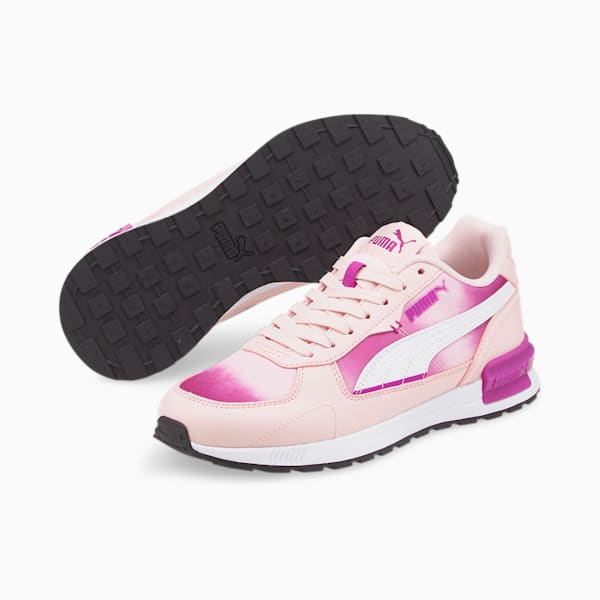 Graviton Bleach Sneakers Big Kids, Chalk Pink-Puma White-Deep Orchid