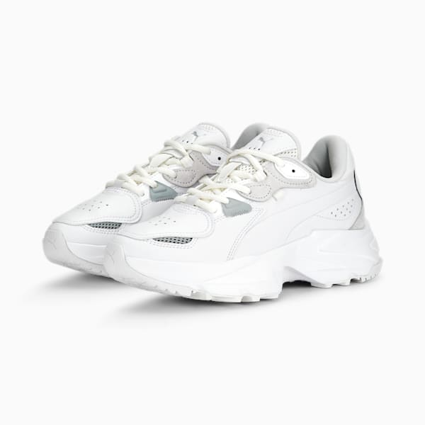 ウィメンズ オーキッド スニーカー, PUMA White-Feather Gray, extralarge-JPN