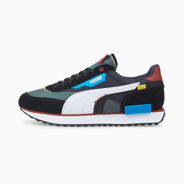 Future Rider Displaced Men Sneakers, Dark Slate-Puma White, extralarge-IND