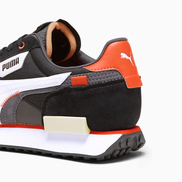 Future Rider Displaced Sneakers, Dark Coal-PUMA White, extralarge-IND