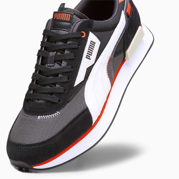 Future Rider Displaced Sneakers, Dark Coal-PUMA White, extralarge-IND