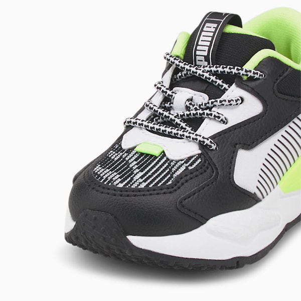 RS-Z Visual Effects Toddlers' Shoes, Puma Black-Green Glare, extralarge