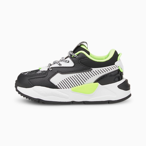 RS-Z Visual Effects Toddlers' Shoes, Puma Black-Green Glare, extralarge