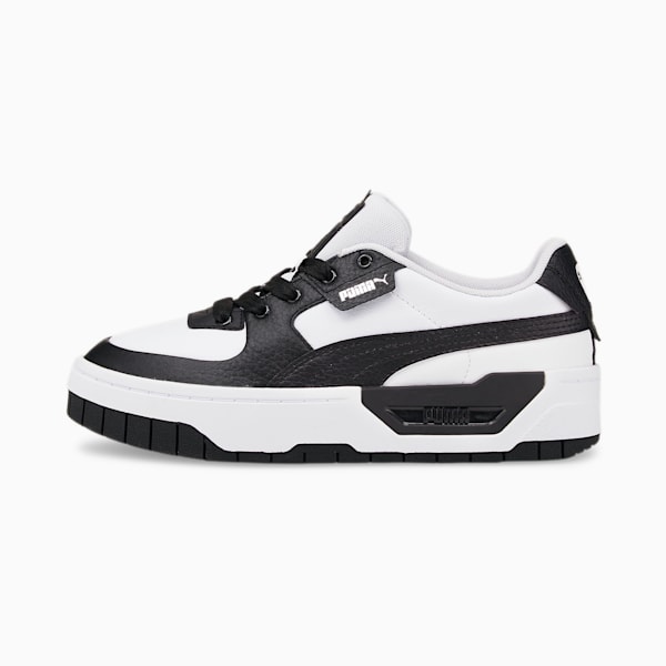 Cali Dream Leather Women's Sneakers, Puma Black-Puma White, extralarge