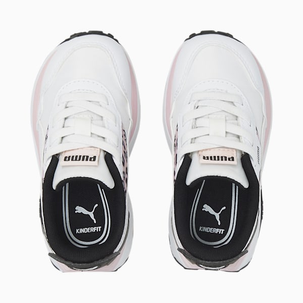 Tenis para bebés Cruise Rider Summer Roar, Puma White-Chalk Pink-Puma Black, extralarge