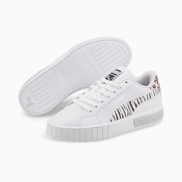 Cali Star Summer Roar Youth Trainers, Puma White-Puma White, extralarge-GBR