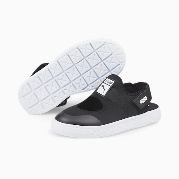 Tenis de verano para niños Light-Flex, Puma Black-Puma White, extralarge