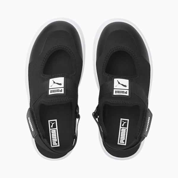 Light Flex Summer Kids' Sandals, Puma Black-Puma White, extralarge-IND