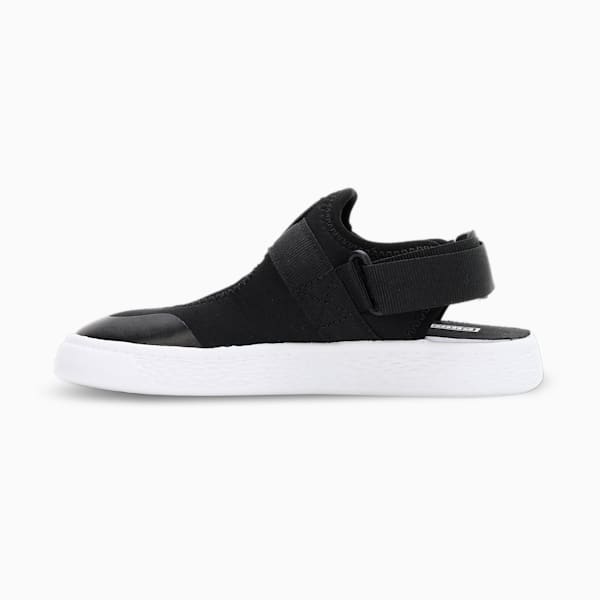 Light Flex Summer Kids' Sandals, Puma Black-Puma White, extralarge-IND