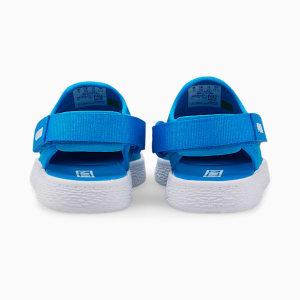 キッズ ライトフレックス サマー サンダル 17-21cm, Ocean Dive-Puma White