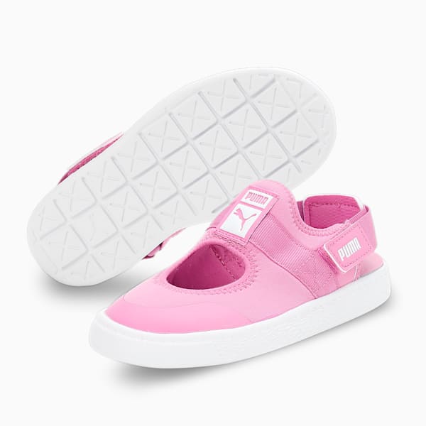 Light Flex Summer Kids' Sandals, Mauve Pop-Puma White, extralarge-IND