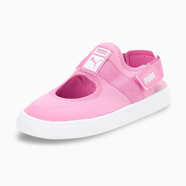 Light Flex Summer Kids' Sandals, Mauve Pop-Puma White, extralarge-IND