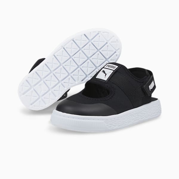 Light-Flex Summer Toddler Shoes, Puma Black-Puma White, extralarge