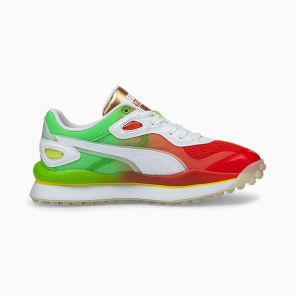 PUMA x HARIBO Street Rider Sneakers JR, Poinciana-Jasmine Green-Puma White, extralarge