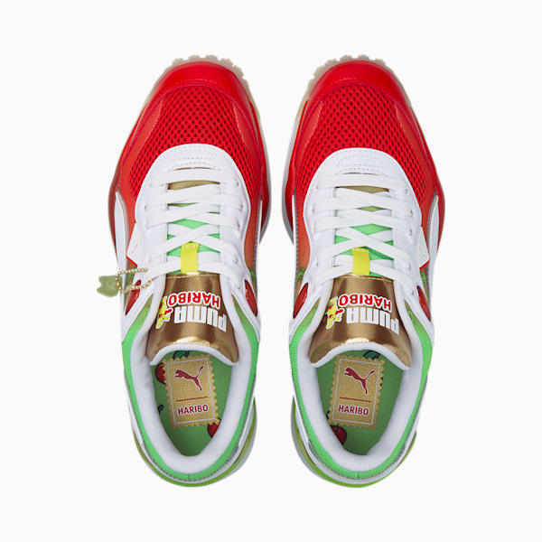 PUMA x HARIBO Street Rider Sneakers JR, Poinciana-Jasmine Green-Puma White, extralarge