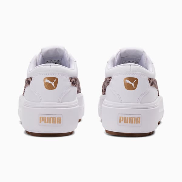 Kaia Platform Leo Women's Sneakers, Puma White-Croissant-Fudge, extralarge