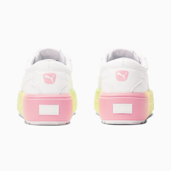 Kaia Platform Fade Women's Sneakers, Puma White-Puma White-Peony, extralarge