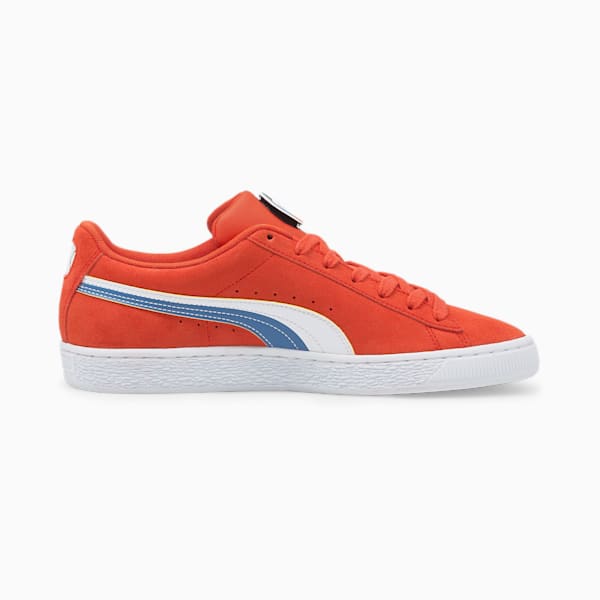 Suede Go For Sneakers, Firelight-Puma White-Vallarta Blue, extralarge