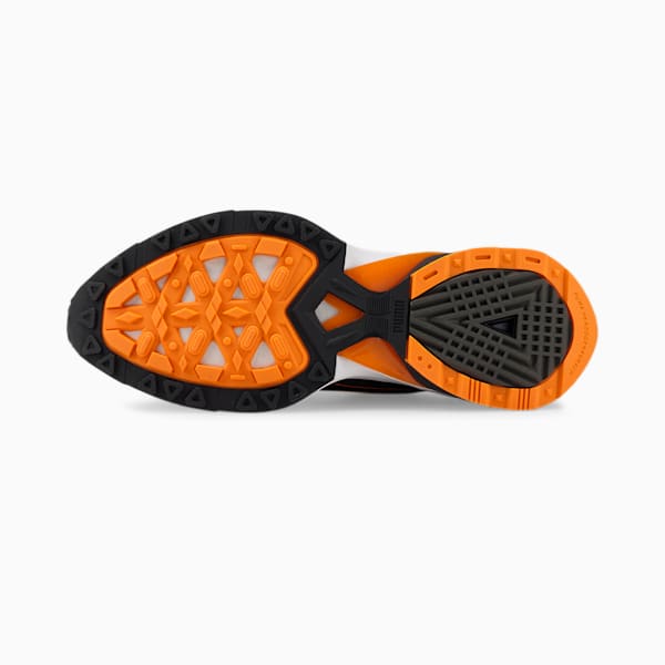 PWRFRAME OP-1 Chrome Roads Unisex Sneakers, Puma Aged Silver-Puma Black-Vibrant Orange, extralarge-IND